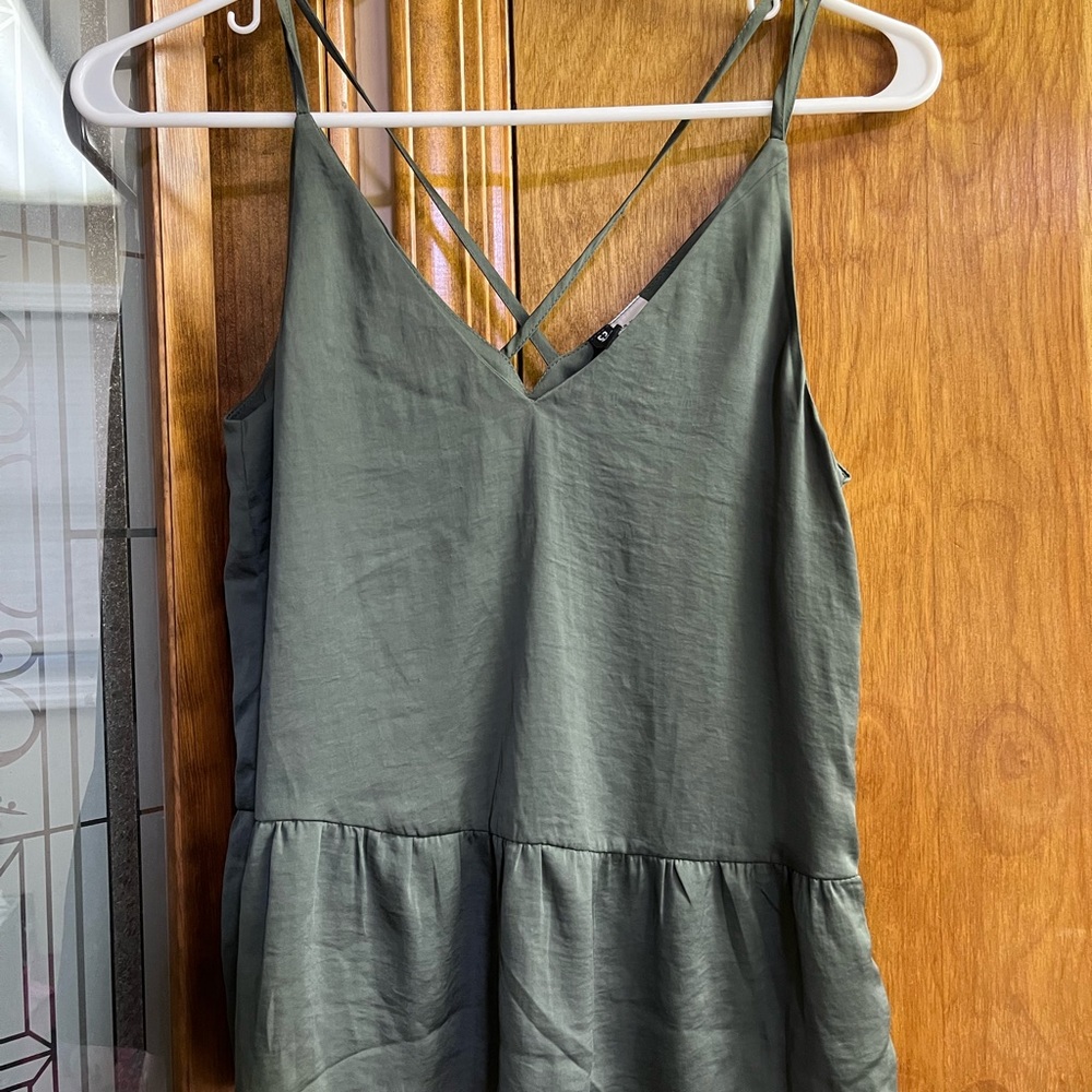 Hunter green silk